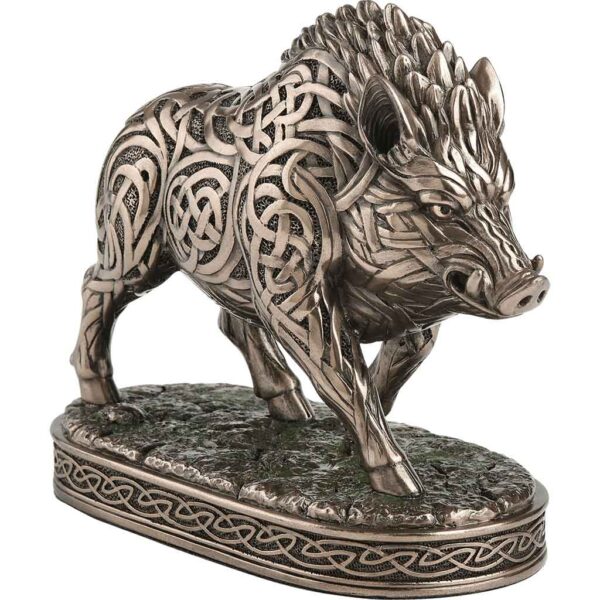 Celtic Knot Wild Boar Statue
