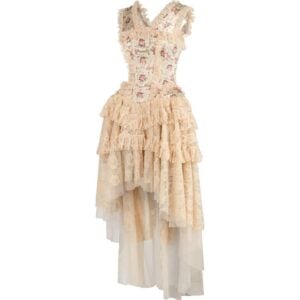 Melrose Floral Satin Corset Dress