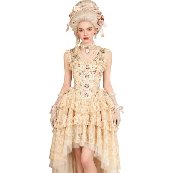 Melrose Floral Satin Corset Dress