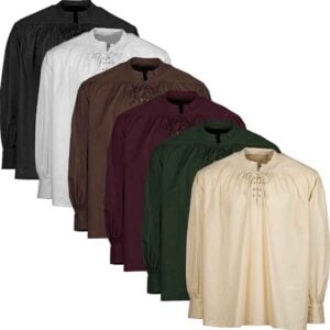 Laced Collar Medieval Shirt