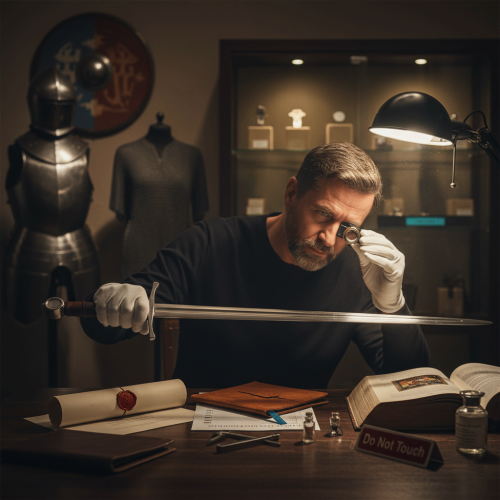medievalcollectibles-closing-image-of-a-collector-examining-a-sword