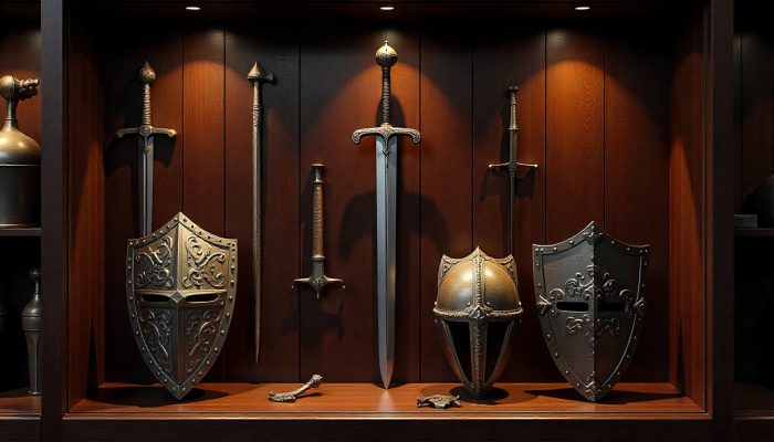 collection of various quality replicas displayed