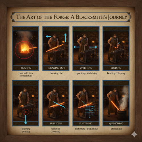 Step-by-step forging process