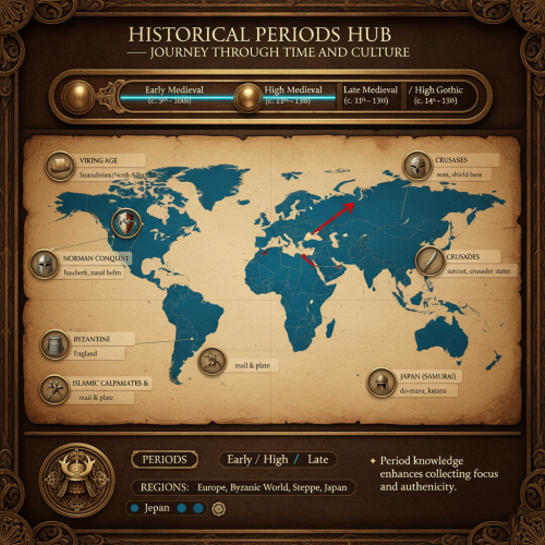 medievalcollectibles-timeline-map-showing-major-medieval-periods-and-regions